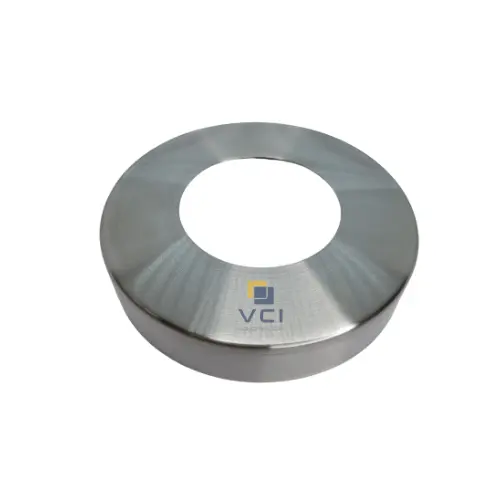 Tapadera redonda decorativa a piso de 2" 