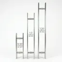 Jalador Rectangular De 1.20 Mt T.H P/Puerta De Vidrio Satinado 