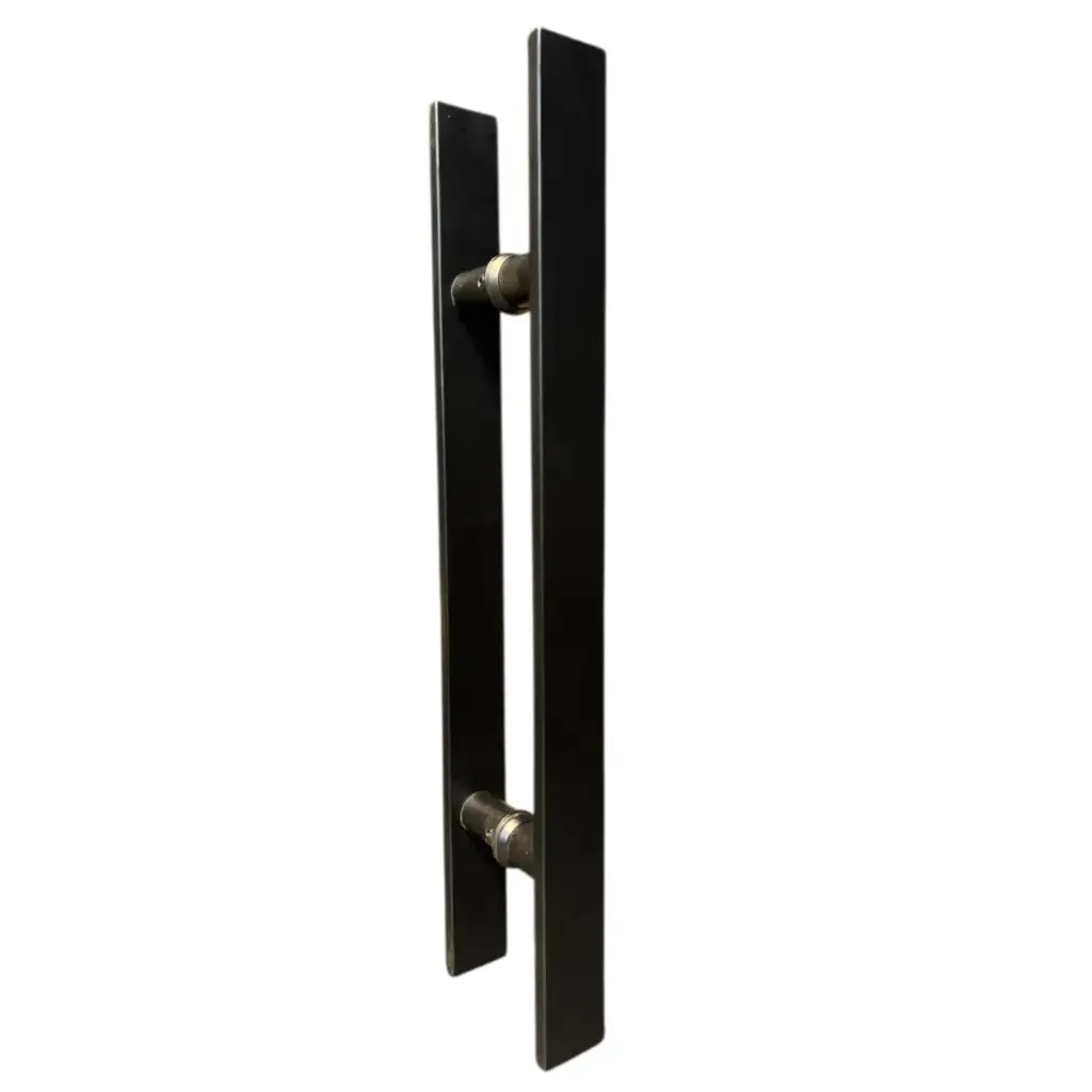 Jalador Rectangular De 1.20 Mt T.H P/Puerta De Vidrio Negro 
