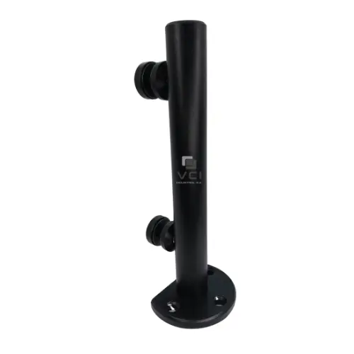 [0202-06R25-N] Miniposte Redondo 25Cm Ss304 Negro