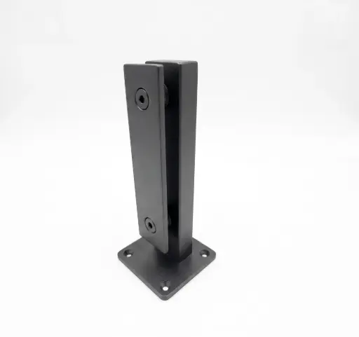 [0202-06RT25-N] Miniposte Rectangular 25Cm Ss304 Negro