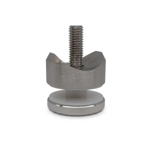 [0202-06SV-38.1] Sujetador De Vidrio Para Miniposte De 1 1/2" Pesado