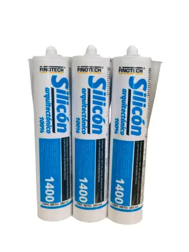 [0101-1400-03] 1400 Silicone Arquitectonico 280 Ml Gris(Silver)