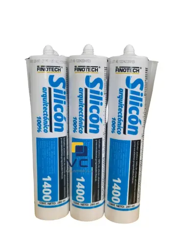 [0101-1400-03] 1400 Silicone Arquitectonico 280 Ml Gris(Silver)