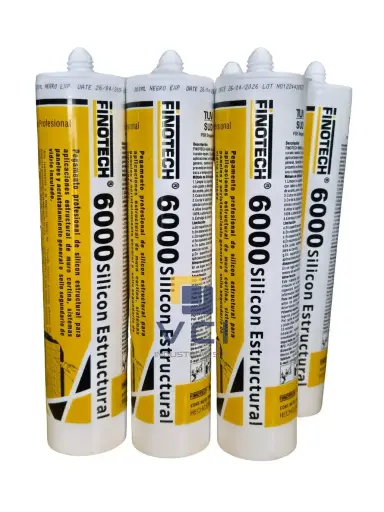 [0102-6000-02] 6000 Silicone Estructural 300 Ml Negro