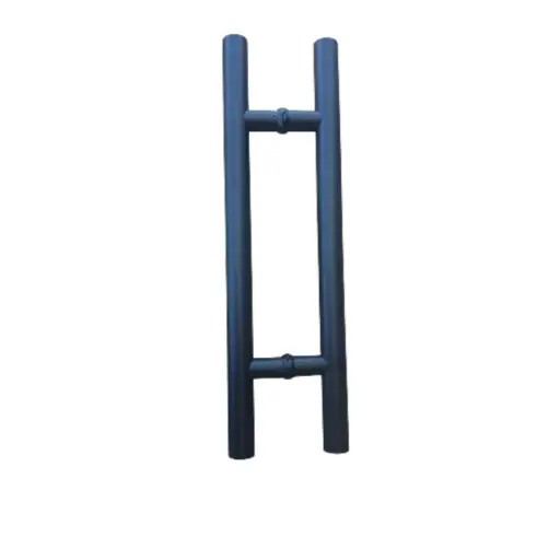 [0202-07RH-050N] Jalador Redondo De 0.50 cm T.H P/Puerta De Vidrio Color Negro