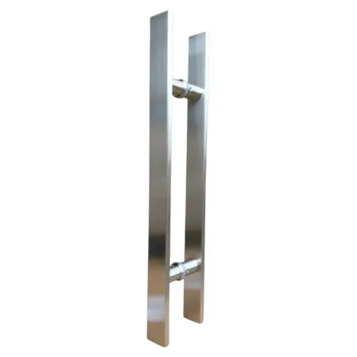 [0202-07RTH-120S] Jalador Rectangular De 1.20 Mt T.H P/Puerta De Vidrio Satinado 